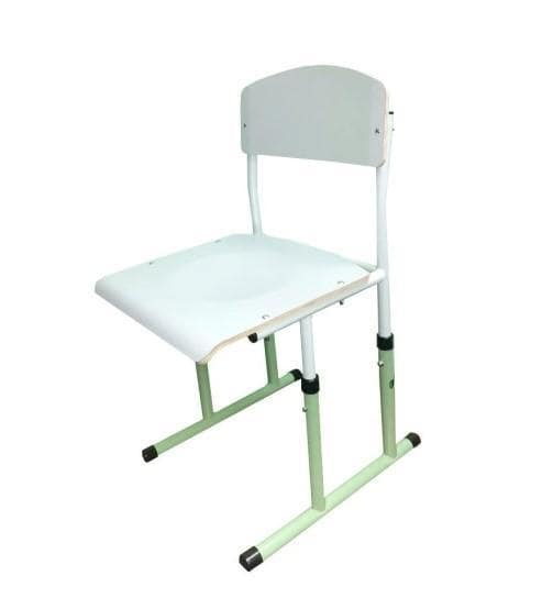 Стілець учнівський РОЗКОМ полозковий з покриттям HPL, розмір 385х475х680-720-760-800 мм, h=340-380-420-460 мм